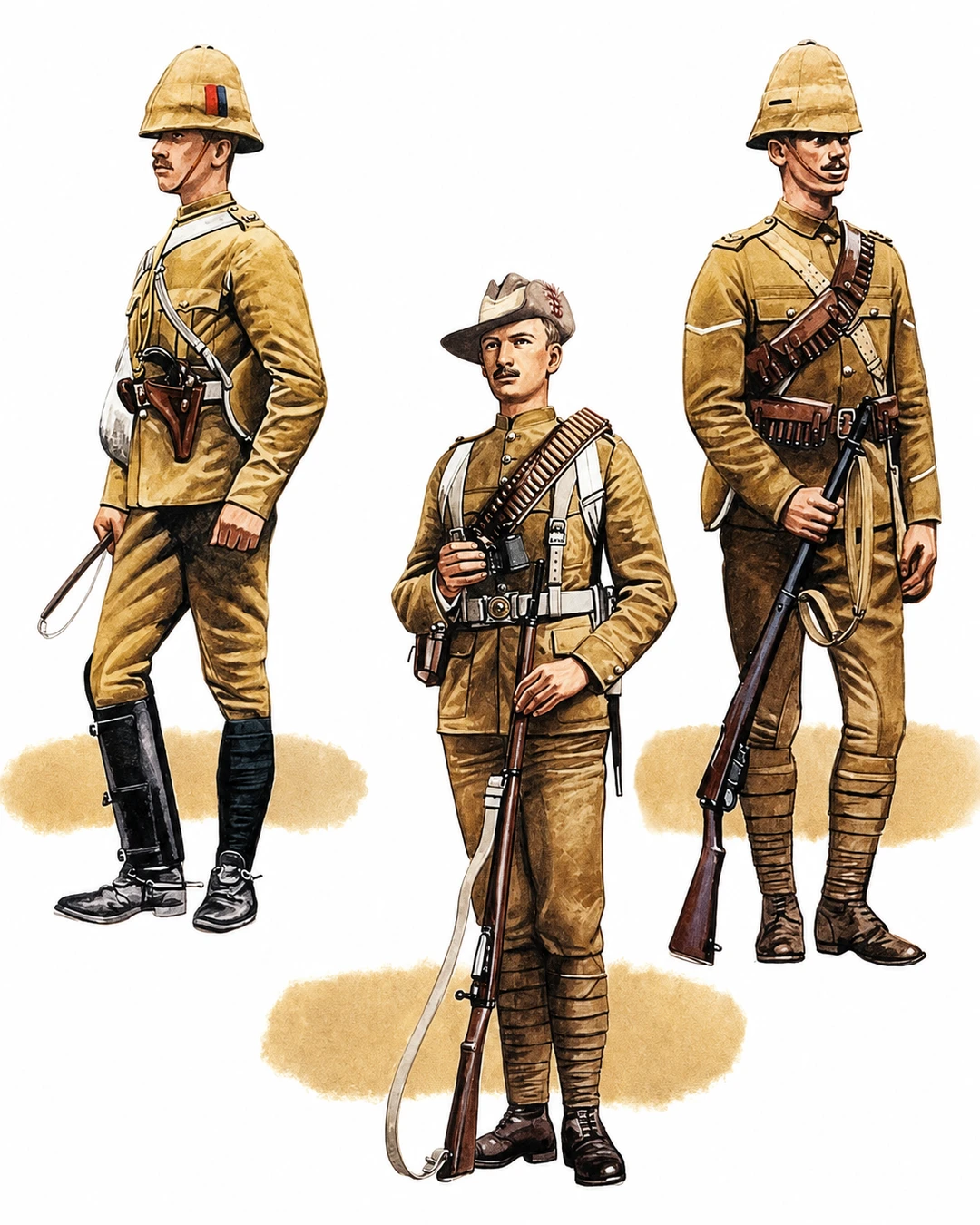 khaki fabric e
