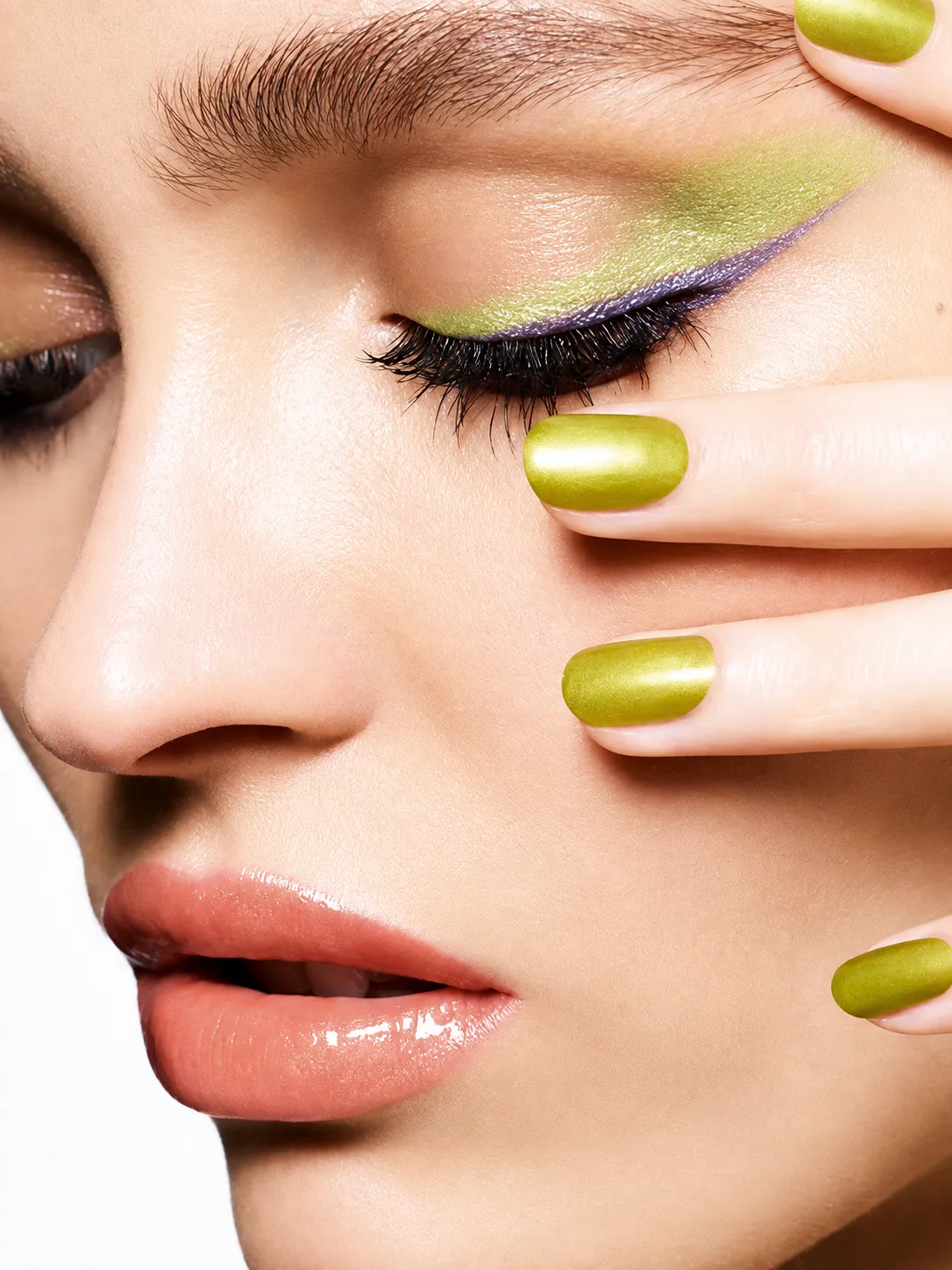 Ammy Drammeh Lily-Rose Depp in Jardin Imaginaire’s vivid green and violet