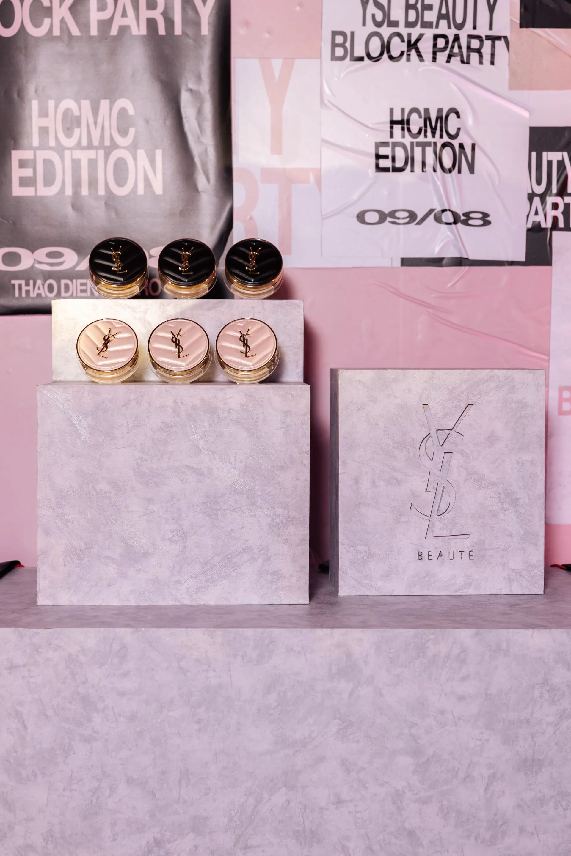 YSL Beauty Block Party Le Cushion Encre de Peau and Touche Éclat Glow-Pact Cushion