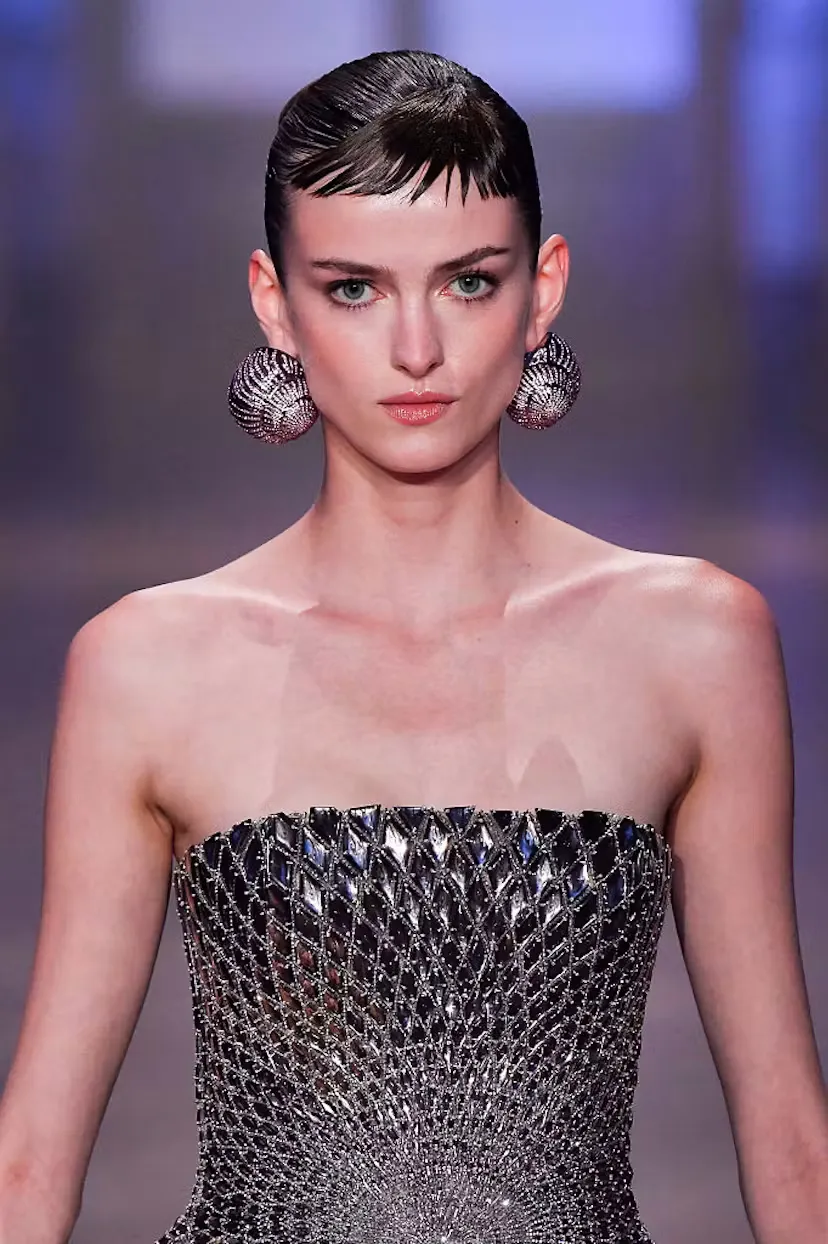 Hepburn bang Georges Hobeika Fall/Winter 2026/27 Haute Couture collection