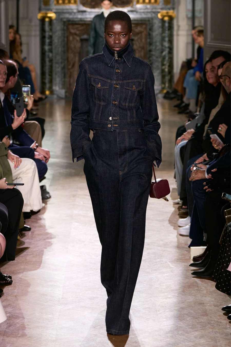 denim fabric runway 1