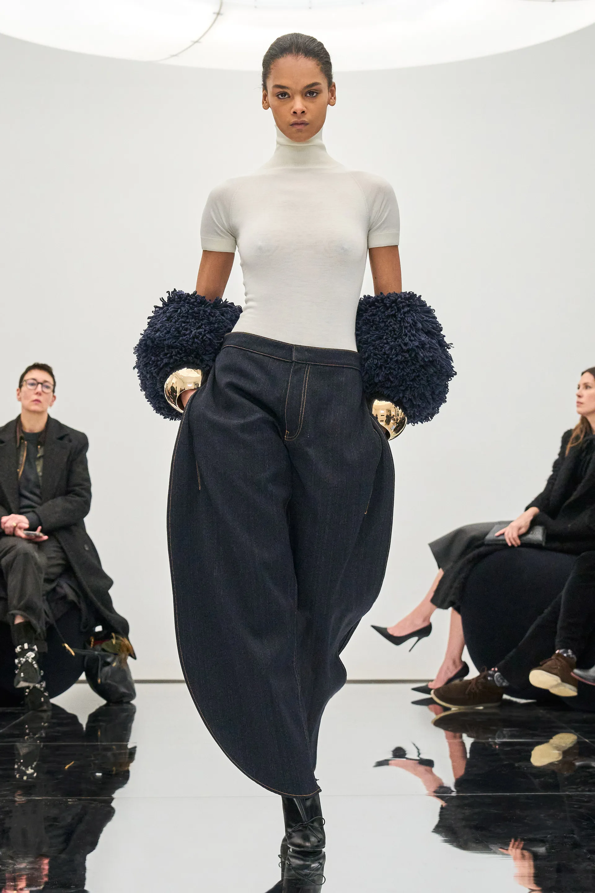 denim fabric runway 2