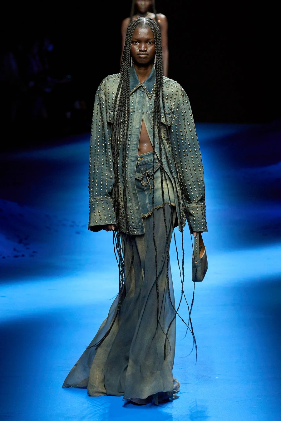denim fabric runway 6