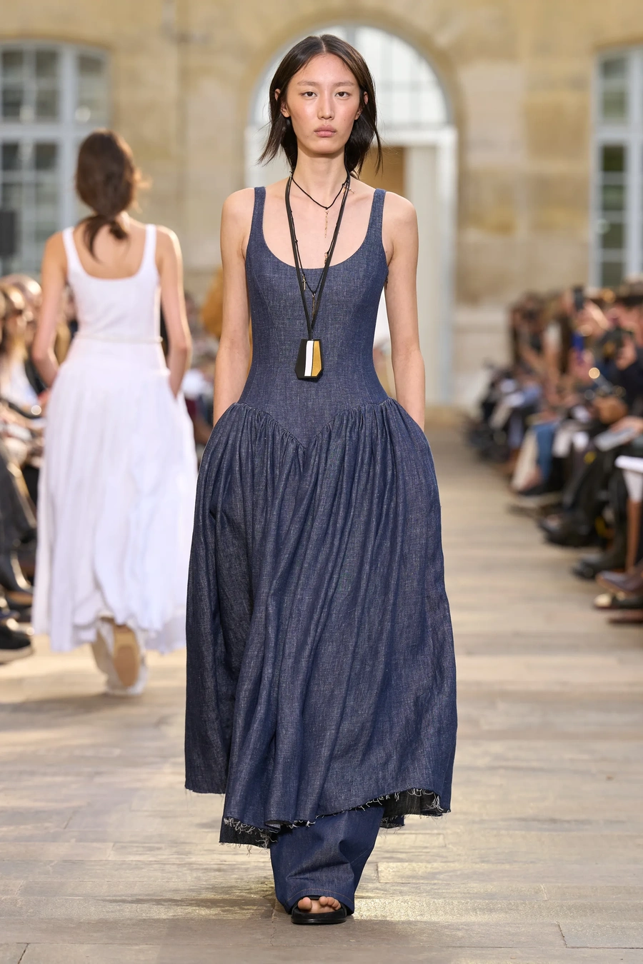 denim fabric runway 6