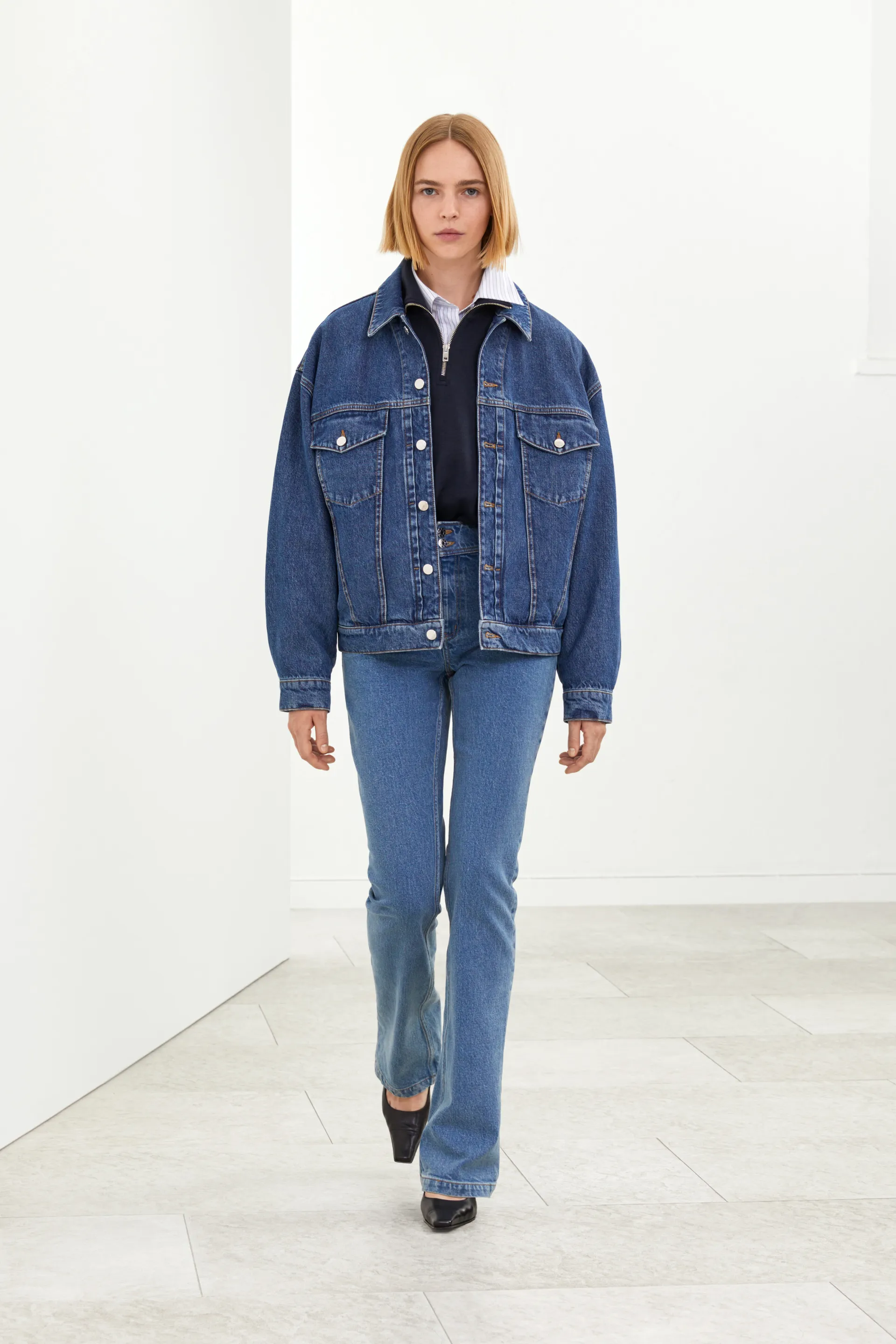 denim fabric runway 8