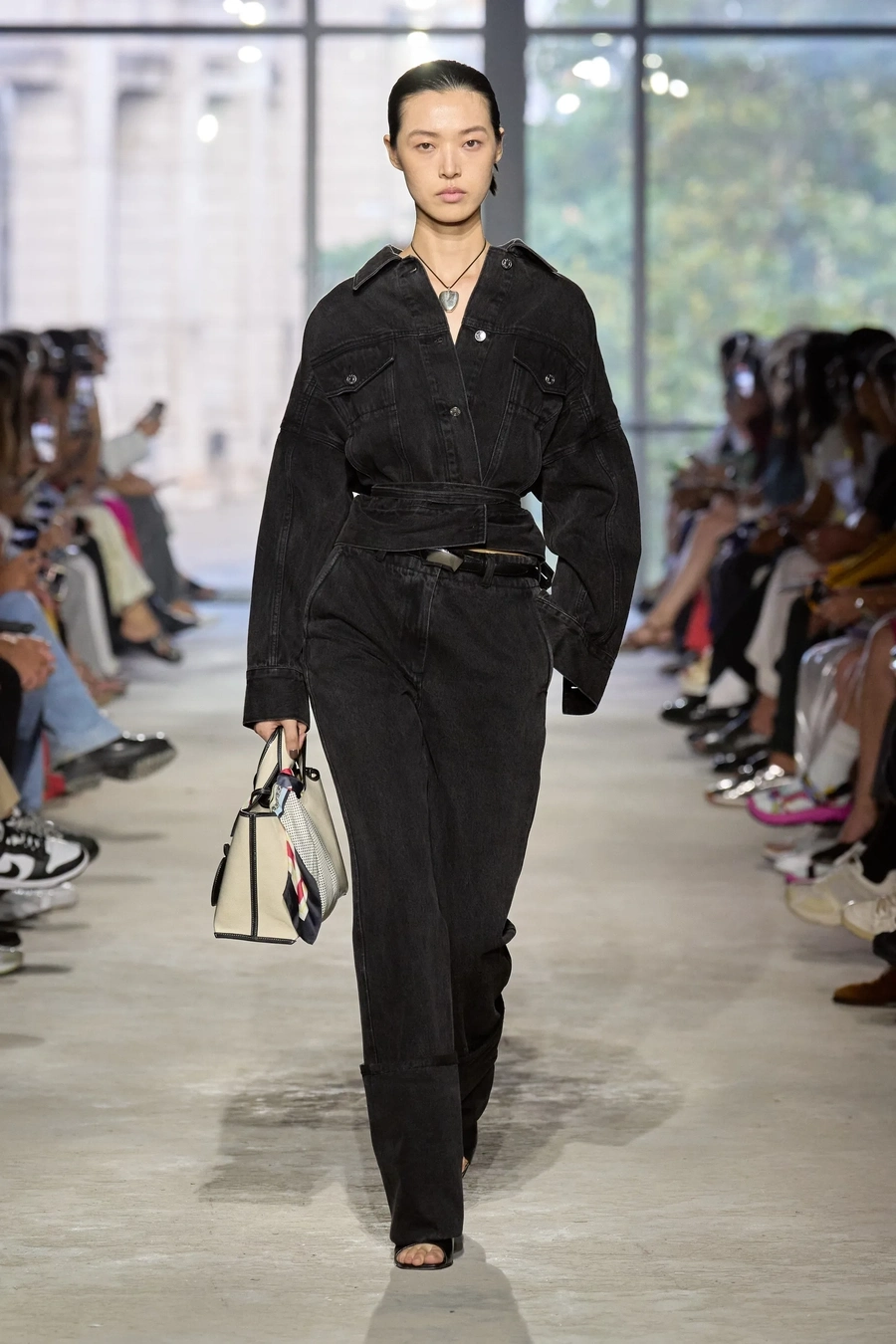 denim fabric runway 10