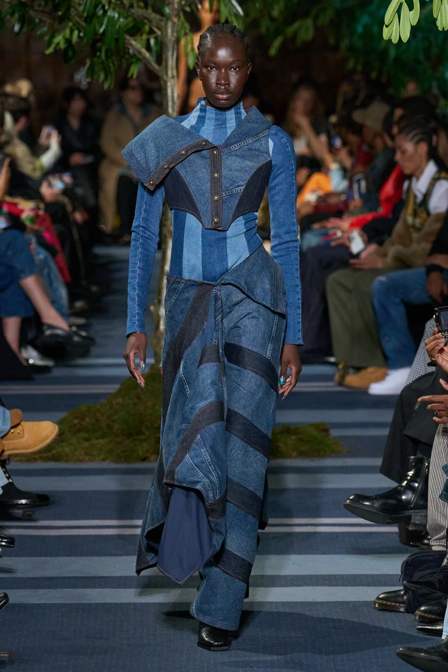 denim fabric runway b