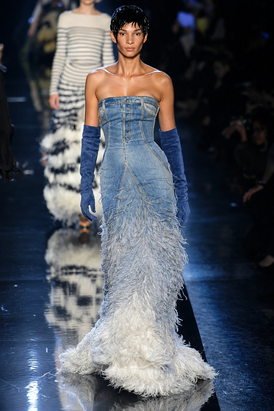 denim fabric runway e
