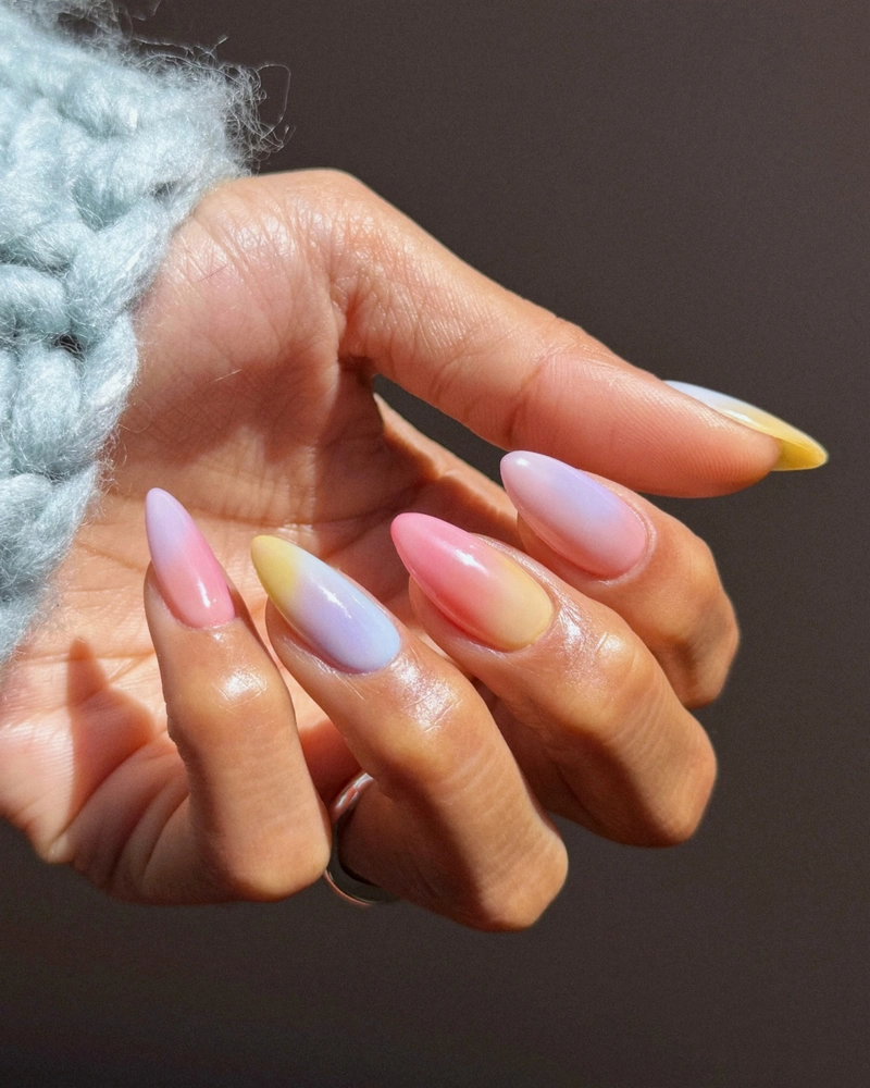 Watercolor nails 7