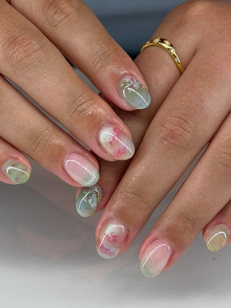 Watercolor nails 5