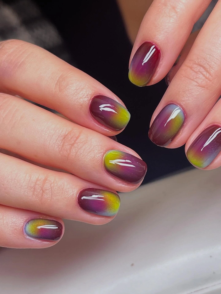 Watercolor nails 0