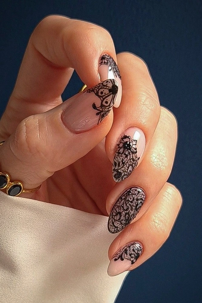 Lace Nails Wear Like a Veil 4