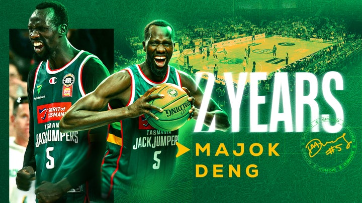 Tasmania's Fan Favourite Majok Deng Re-signs for Two Years