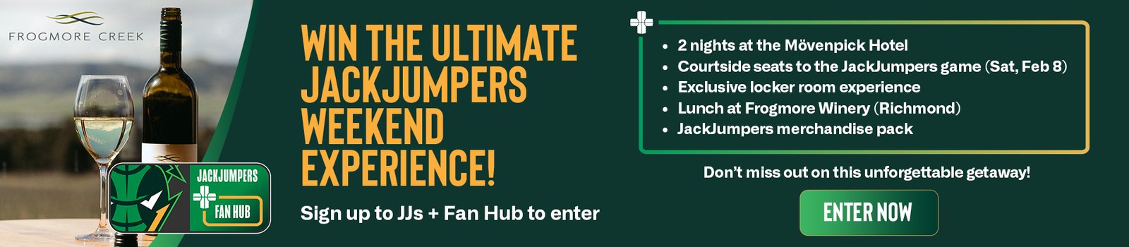 Win the ultimate JackJumpers weekend!