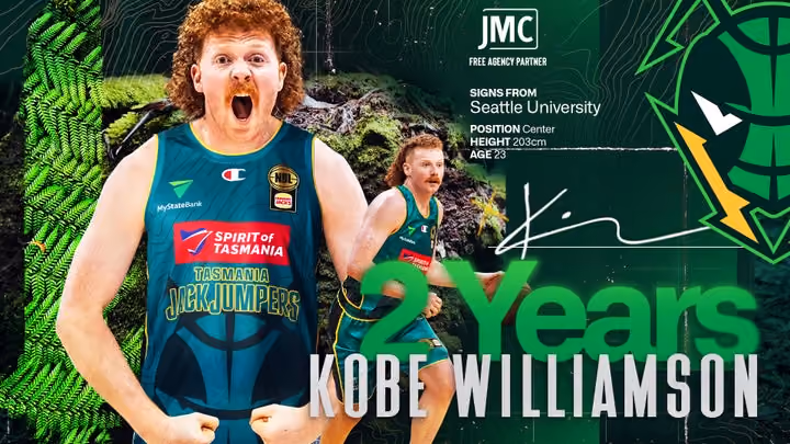 Tasmania JackJumpers sign rising talent Kobe Williamson