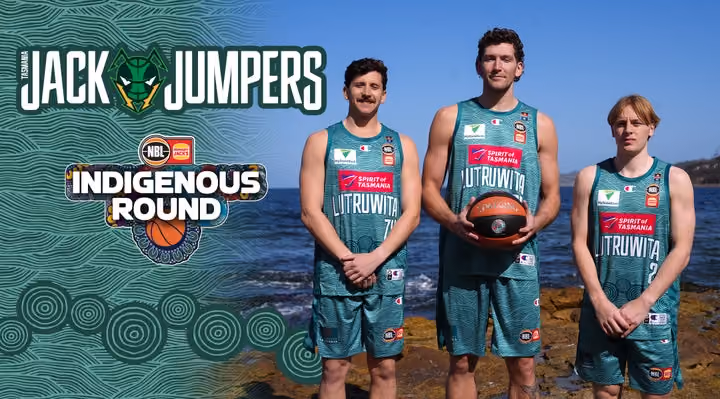 JackJumpers unveil Jersey for NBL's Indigenous Round Honouring Tasmania's Aboriginal Heritage