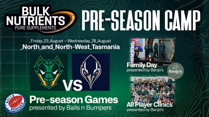 JackJumpers Gear Up for Pre-Season Showdown in Tasmania’s North