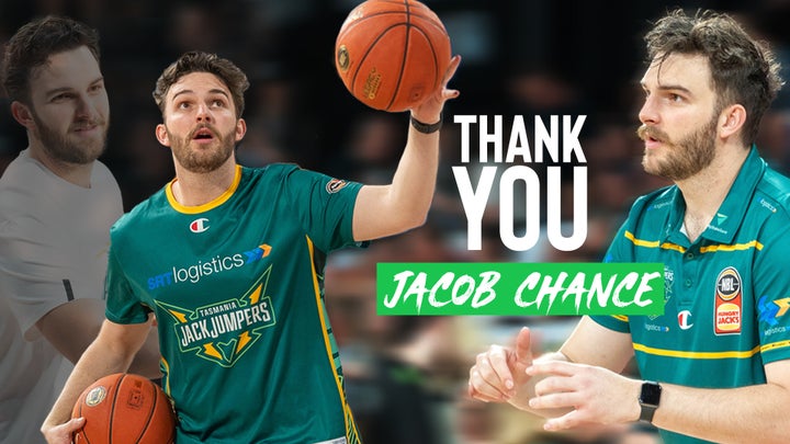 Tasmania JackJumpers thank Jacob Chance