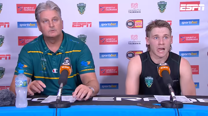 Scott Roth and Isaac White Press Conference v Cairns Taipans (9 Feb, 2023)