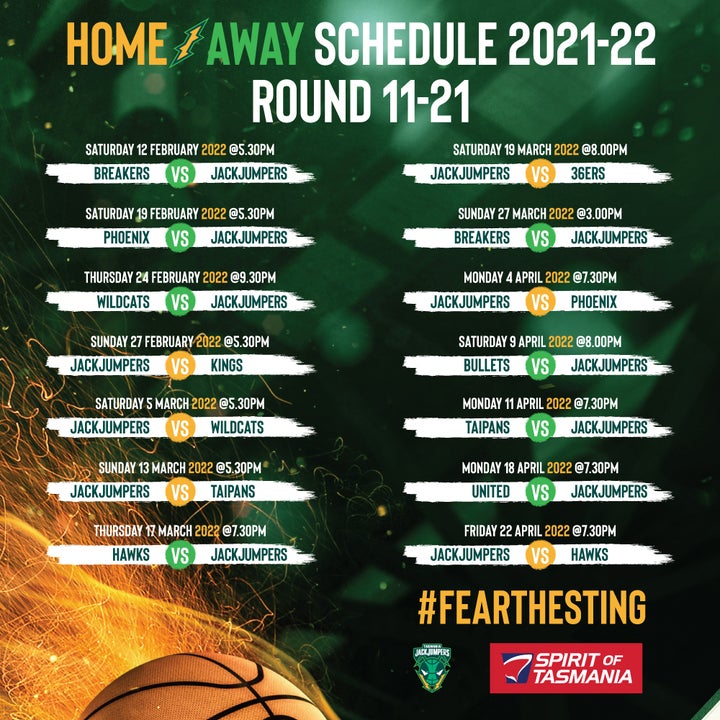 Homegame Schedule 11 21