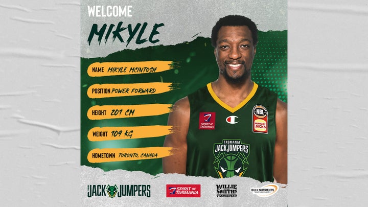 CANADIAN POWER FORWARD MIKYLE MCINTOSH JOINS JACKJUMPERS
