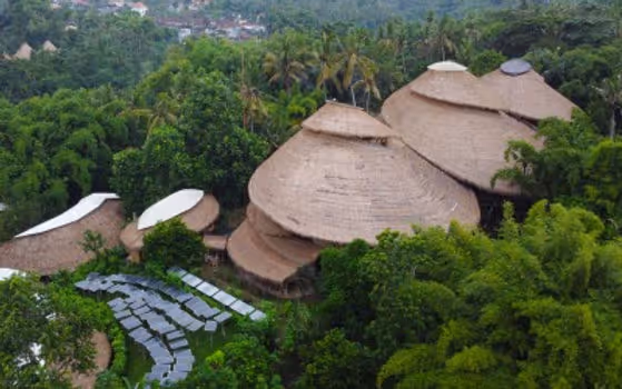dome-like natural material school buildings