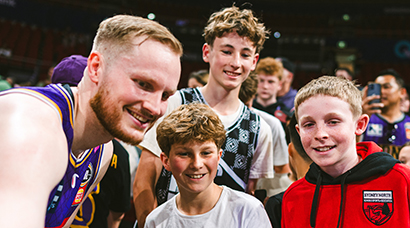 Sydney Kings basketball creative for Post-Game Meet the Player