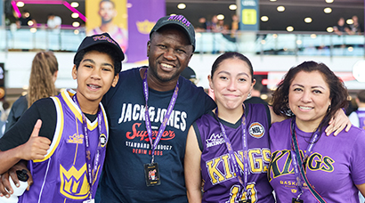 Sydney Kings basketball creative for Groups We Welcome