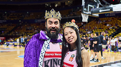 Sydney Kings basketball creative for Centre Court Experience