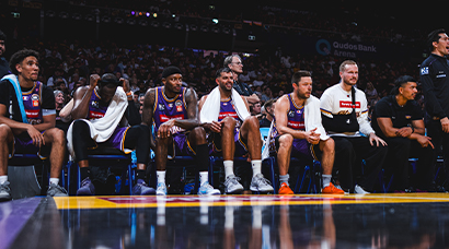 Sydney Kings basketball creative for Team Bench Photo
