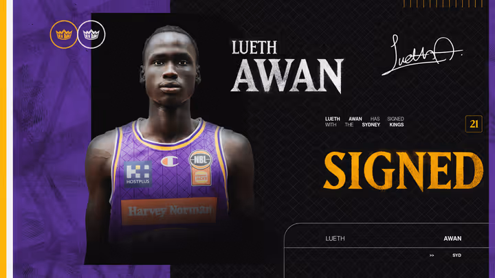 Rising guard Lueth Awan becomes a King