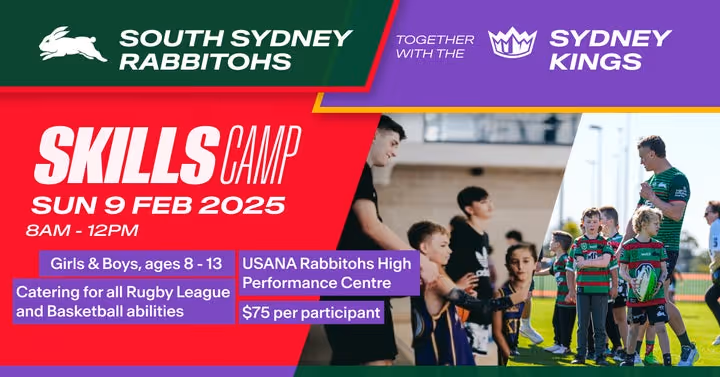 Kings team up with Rabbitohs for skills camp