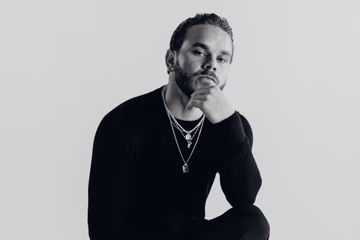 Aboriginal artist Tasman Keith performing live