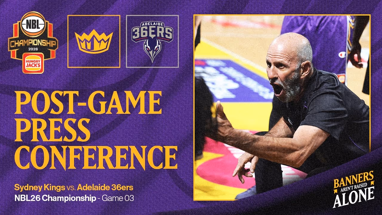 Brian Goorjian and Tim Soares Press Conference vs Adelaide 36ers Championship Series Game 3