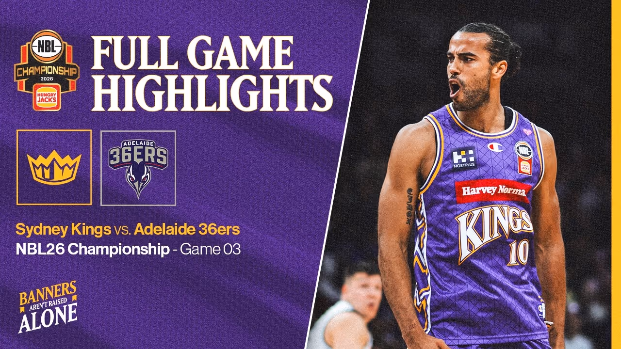 Sydney Kings Highlights vs Adelaide 36ers Championship Series Game 3