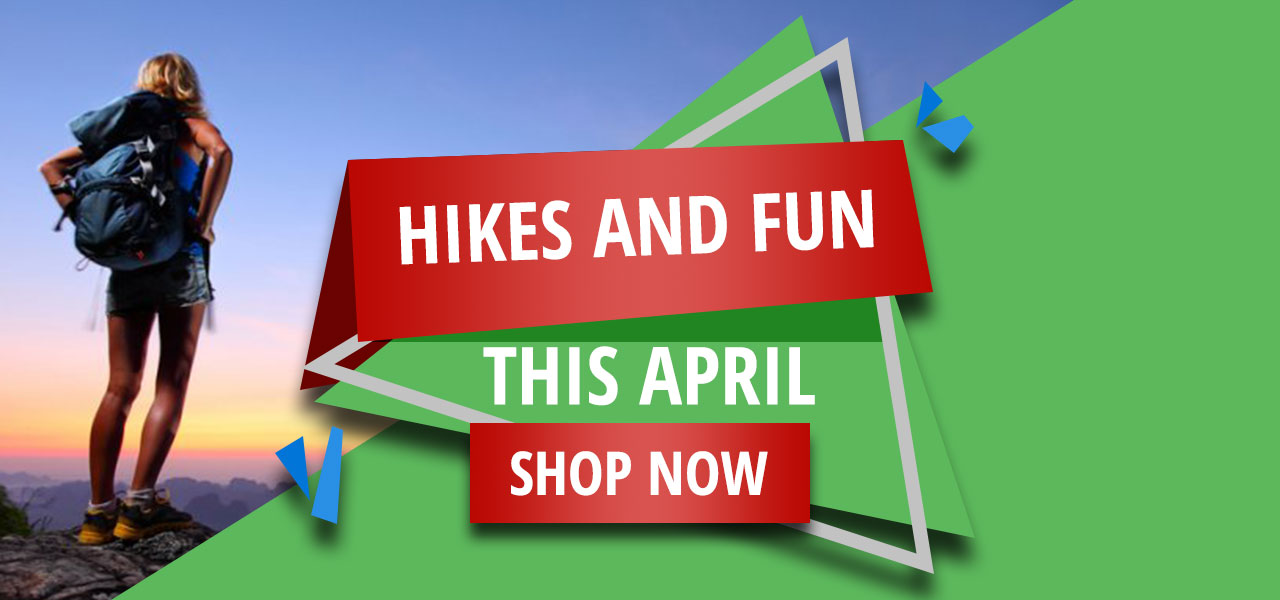 Web banner for hikers