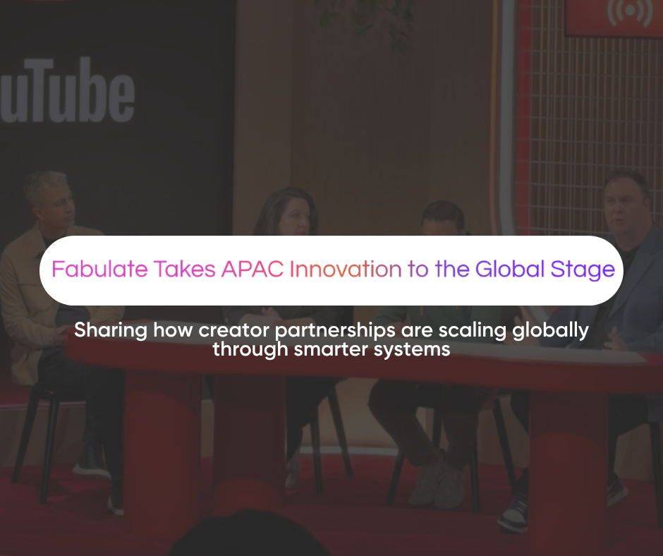Fabulate Takes APAC Innovation to the Global Stage at YouTube Partnerships Summit