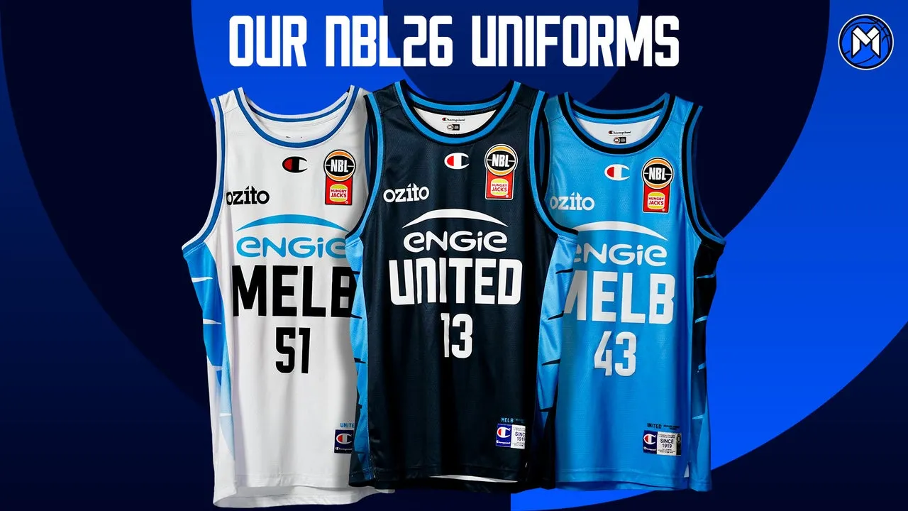 United representing Melbourne through NBL26 uniforms