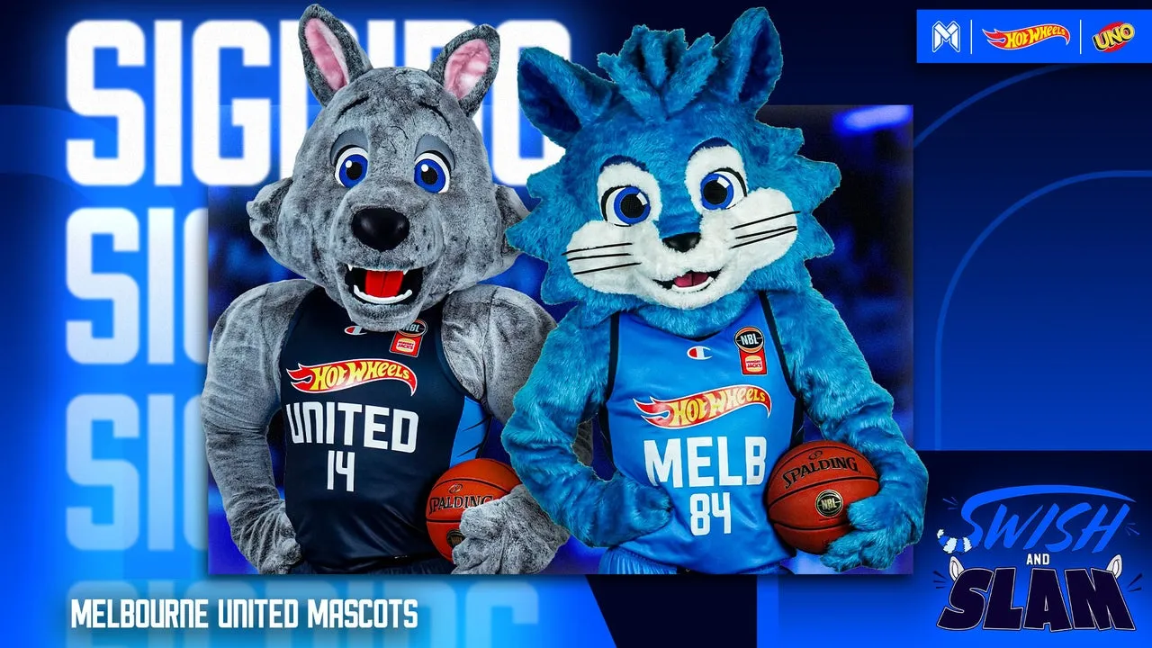 Introducing Melbourne United’s newest mascots: Swish and Slam