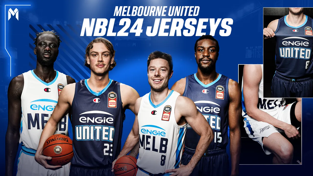 United Bring The Blue with NBL24 home and away jersey