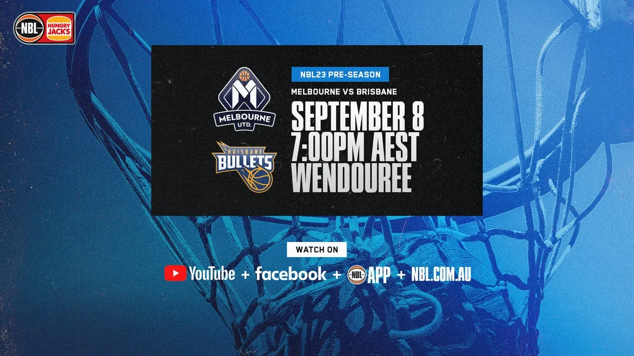 Pre-Season: Melbourne United v Brisbane Bullets Live Stream