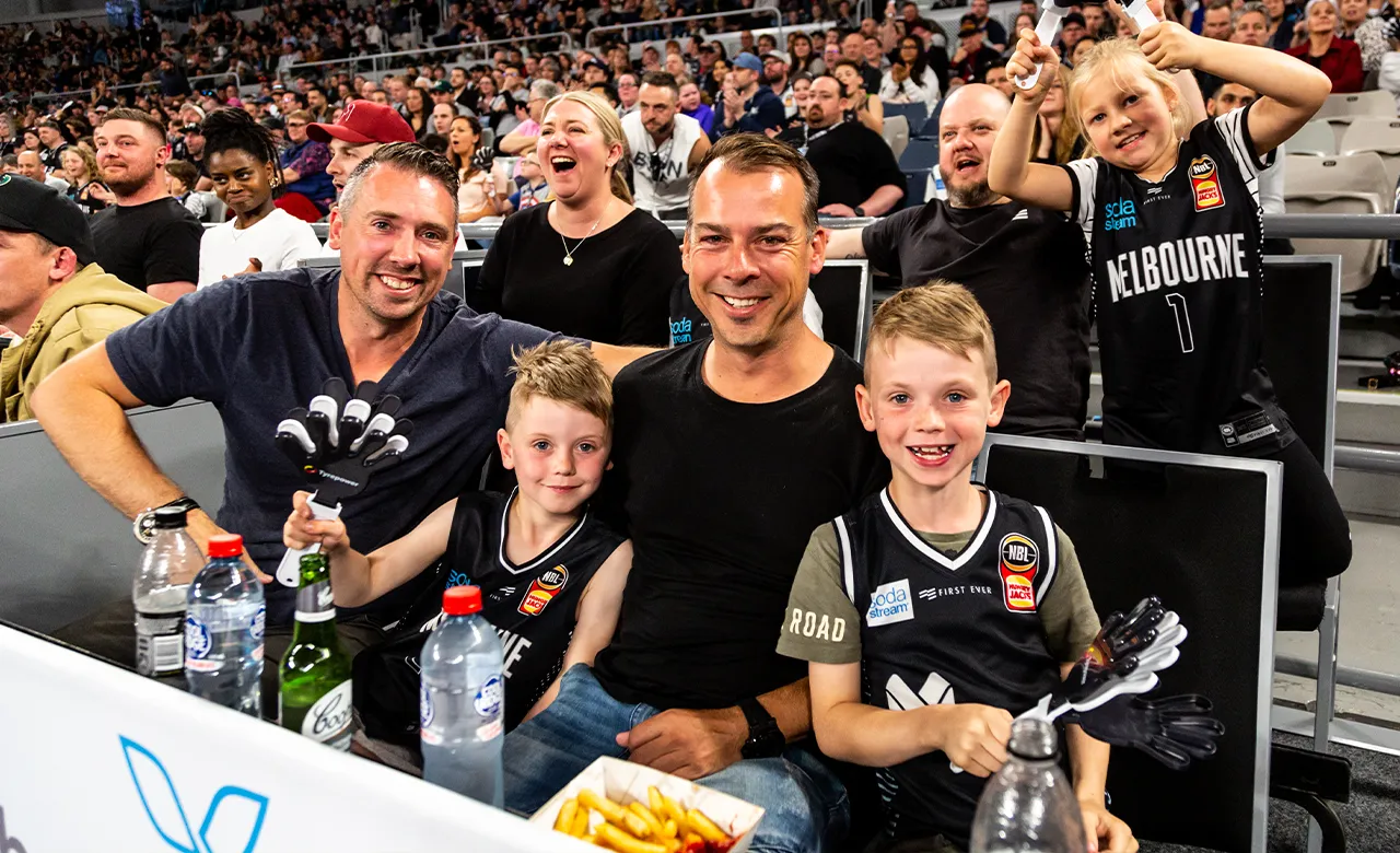 Melbourne United help families end school holidays with a BANG