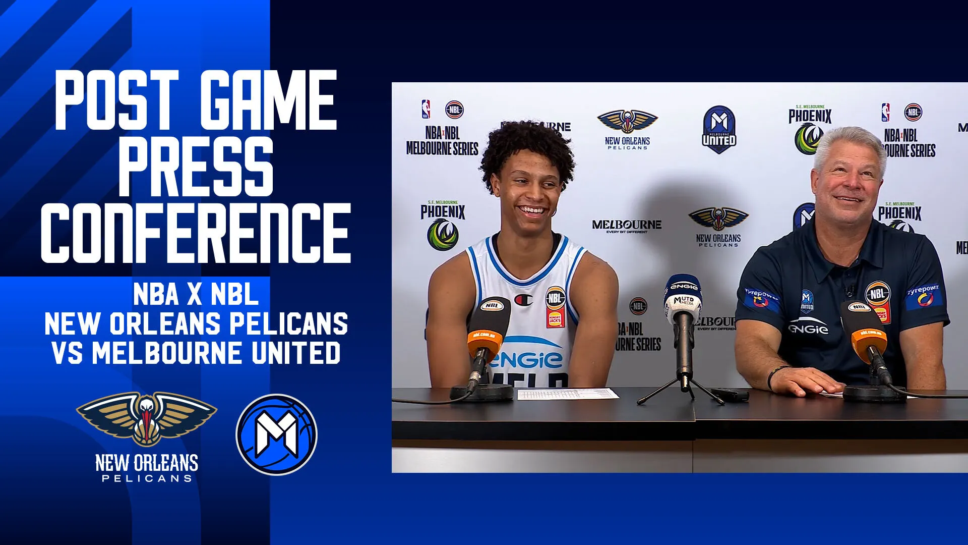 NBA x NBL - Post Game Press Conference - New Orleans Pelicans v Melbourne United