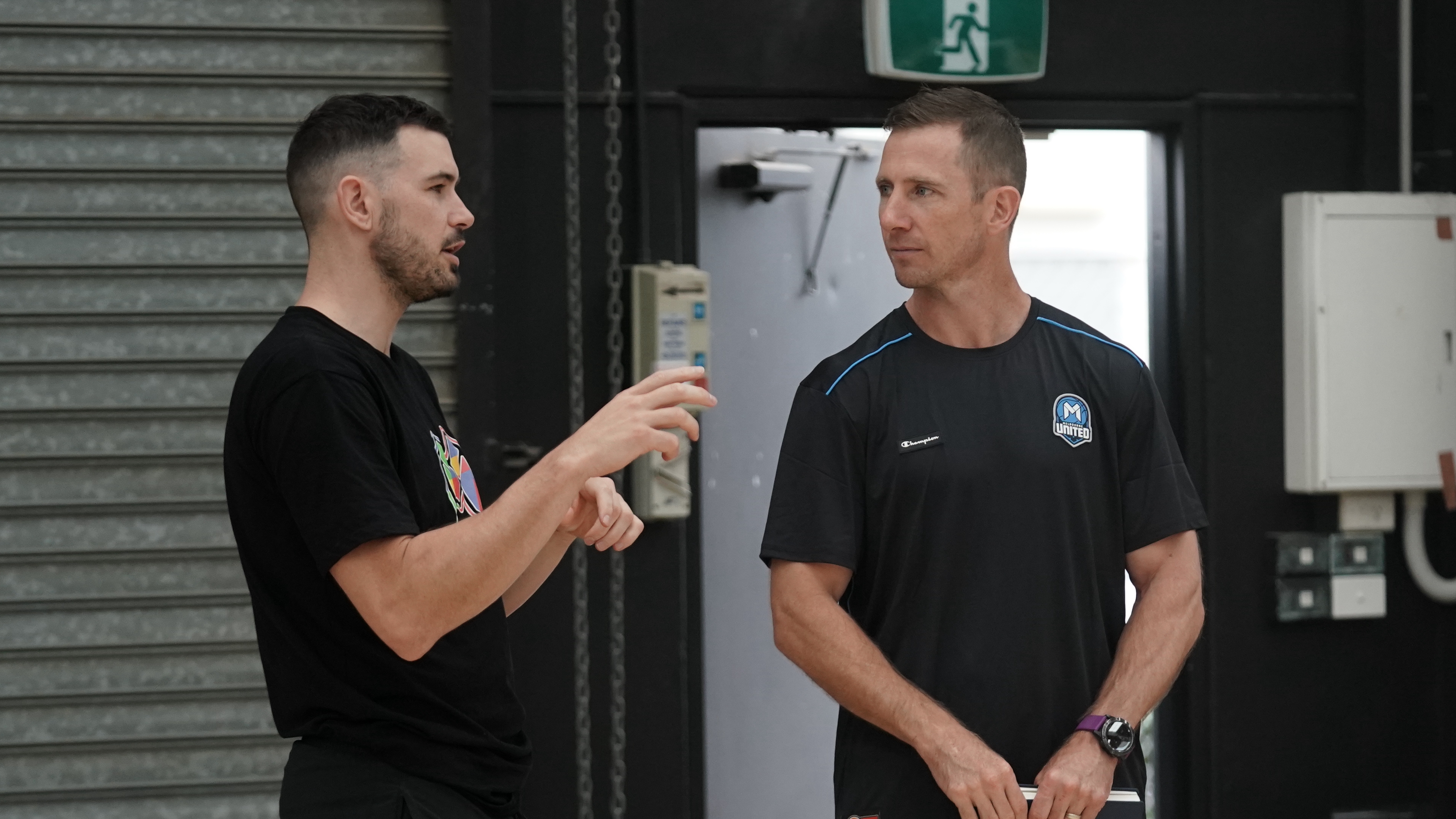 Triple AFL Premiership winner swapping knowledge with United coaches