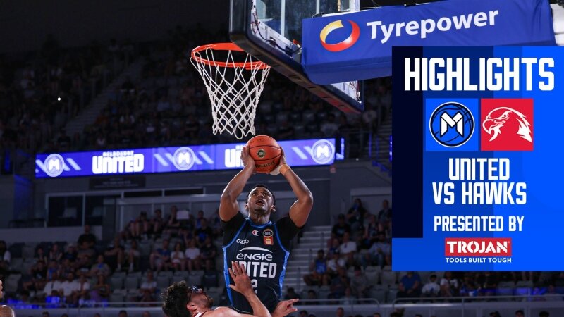 NBL26 Round 13 Highlights - United v Hawks