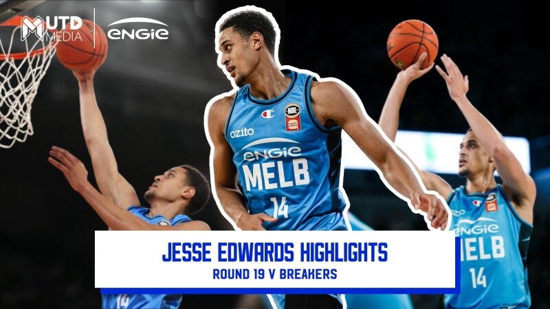 Jesse Edwards 23pts, 14reb, 1ast, 1blk - NBL26 Round 19 v Breakers