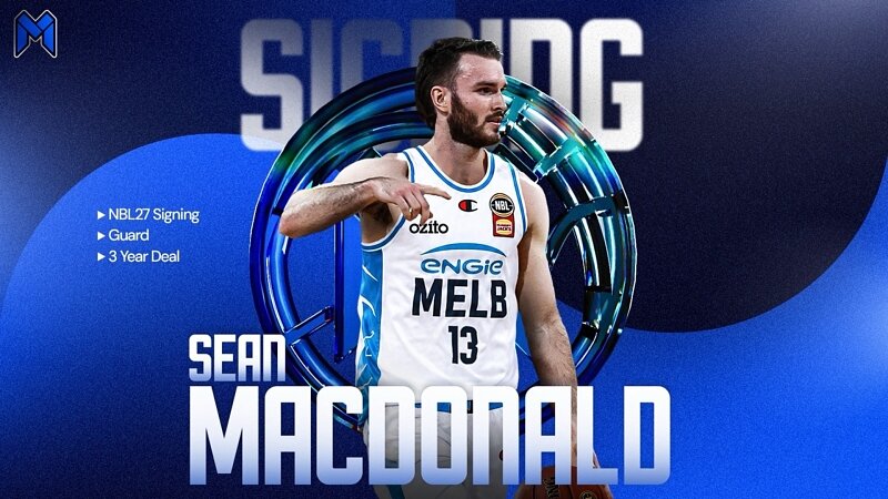 Sean Macdonald signs with Melbourne United!