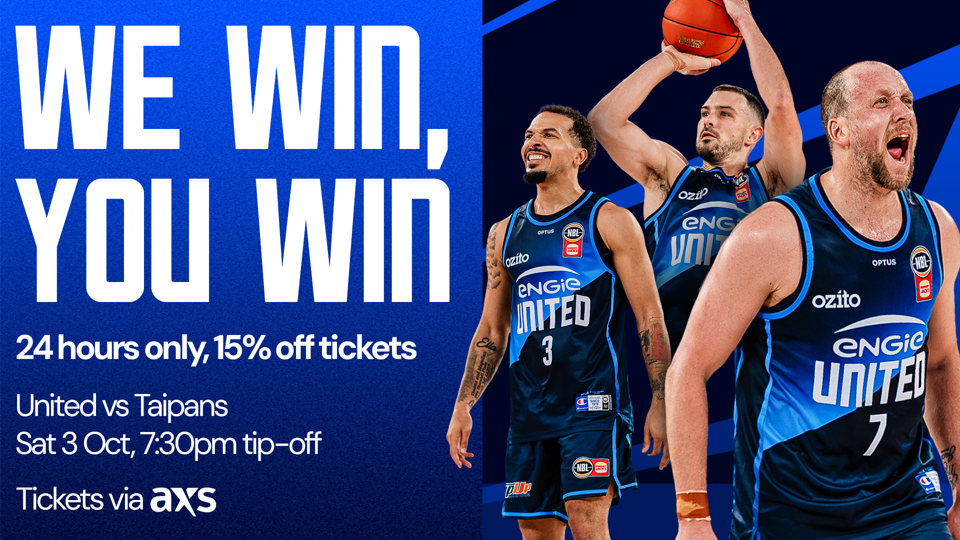 We Win, You Win: 15% Off Tickets for 24 hours