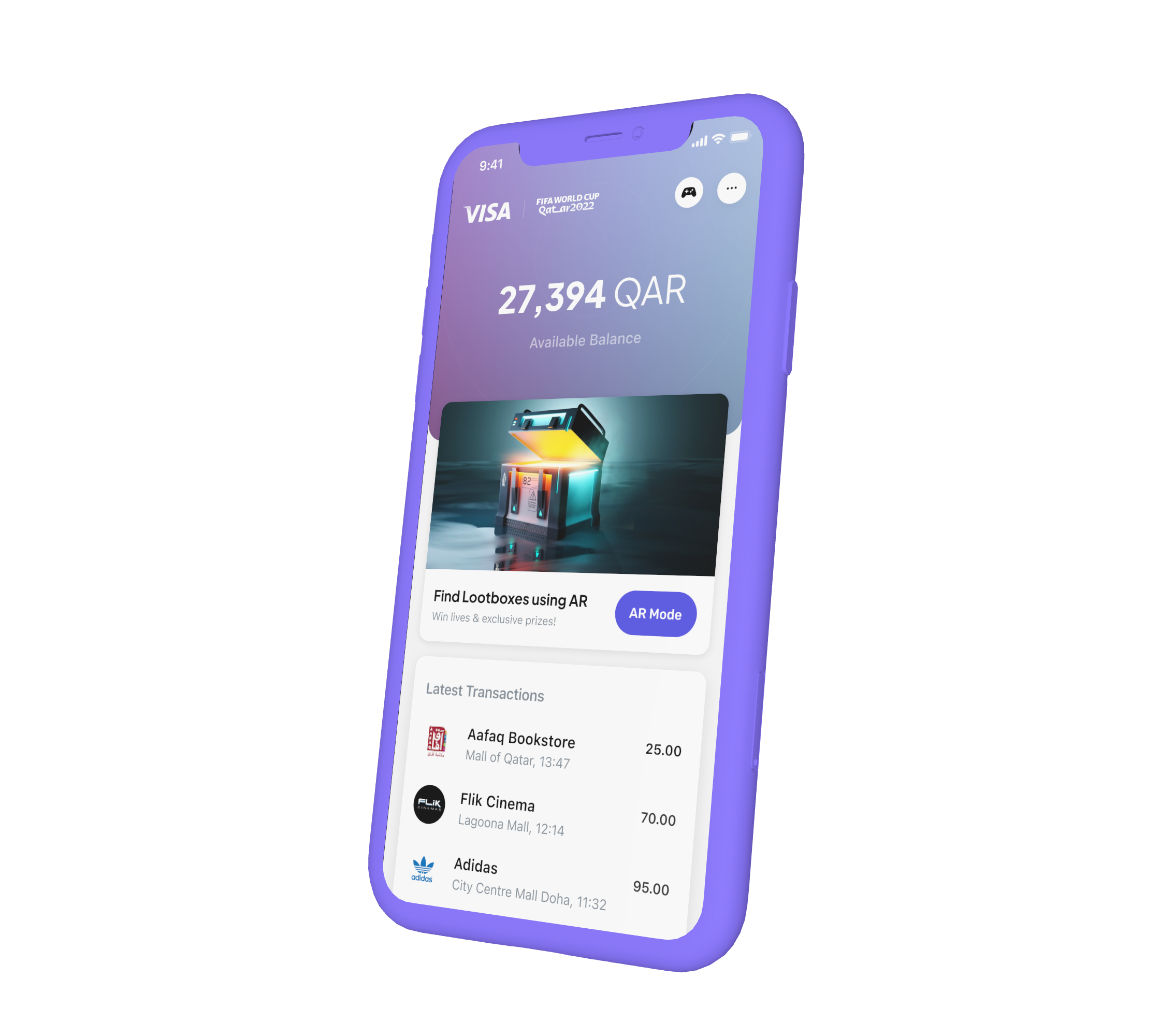 Visa iphone mock up