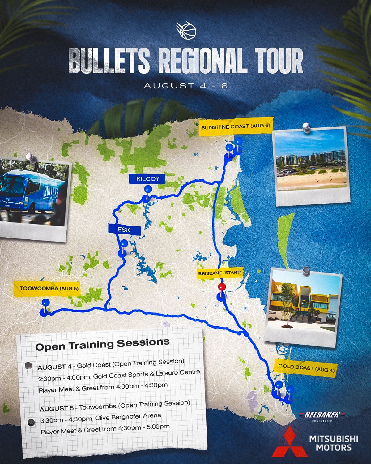Bullets Regional Tour Map Final